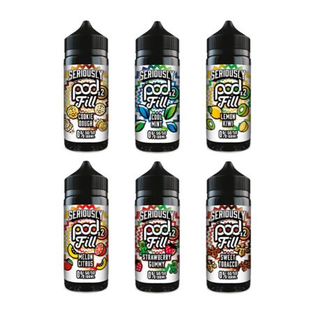 Seriously Pod Fill X2 Range – 100ML 50/50 Shortfills