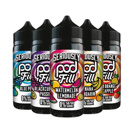 Seriously Pod Fill Range - 100ML 50/50 Shortfills